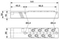 SACB- 8/3-L- 5,0PUR-M8 Skříňka