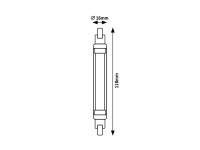 SMD LED, R7S, 8W, 750lm, 2700K