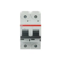 S802S-C63 jistič 2p char. C 63A s klecovou svorkou Icu 50kA ABB 2CCS862001R0634