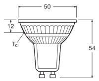 LED PAR16 P 2.4W 827 GU10 LEDVANCE 4099854457968