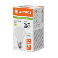 LED CLASSIC A DIM P 5.9W 840 Frosted E27 LEDVANCE 4099854463778