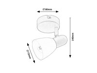 SOMA černá E14 1x MAX 40W IP20