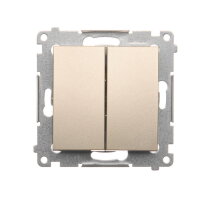 Spínač sériový, řazení 5, 10AX, 250V~ zlatá matná, metalizované DW5.01/44