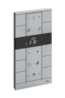 Ovládací prvek Tenton ABB KNX 10nás s termostatem hliníková stříbrná