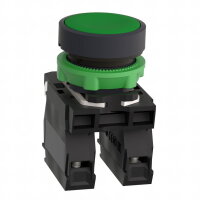 Schneider XB5AA35 Ovládač stiskací lícující, 1 Z + 1 V, zelená