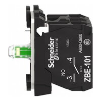 Schneider ZB5AW0G15 Polosestava objímky, 1 Z + 1 V, 110...120V, bílá