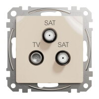 Sedna D/E TV-SAT-SAT zásuvka koncová 4dB, Béžová SCHNEIDER SDD112481S