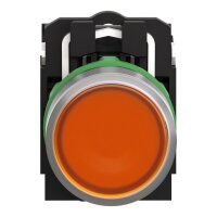 ŽL Ovládač stiskací prosvětlený LED 24 speciální popis ŠE SCHNEIDER XB5AW35B5C0