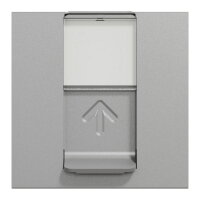 Datová zásuvka NOVÁ UNICA 1xRJ45 Kat.6 FTP, 2M, Aluminium SCHNEIDER NU341930