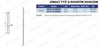 Jímací tyč s rovným koncem JR 1,0 10 AlMgSi AlMgSi TREMIS VN2981