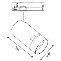 Lištové svítidlo LEON II L, W DALI/PUSH 28W 3000K bílá LED2 6095531D
