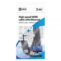 HDMI kabel +ETHERNET A/M-A/M 3M Emos SD0103