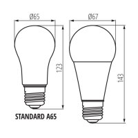 Světelný zdroj LED IQ-LED A67 19W-WW 27315 Kanlux