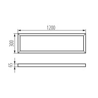 Kanlux 33390 ADTR-H 12030 WRámeček pro LED panel