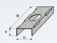 UNI 1 - 1000 výložník rovný, UNI bandimex AMAKO 1311000060