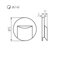 ERINUS LED P68 O B-WW CZ  dekor. sv.