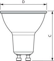 LED žárovka Corepro LEDspot 550lm GU10 830 120D Philips 871951430875600