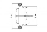 Maico 0151.0372 TFA 16 ventil talířový kovový
