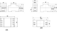 Zvonkový transformátor Zt 8/8,1A U1n=230V U2n=4/6/8V Pn=8VA ETI 002411005