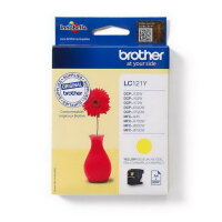 BROTHER LC-121Y (inkoust yellow, 300 str.@ 5% draft)