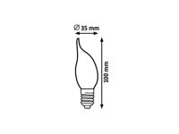 Světelný zdroj Filament LED E14 CF35 4W 350Lm 2700K RABALUX 1656