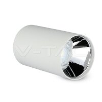 GU 10 Fitting Round White + Chrome , VT-