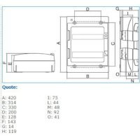 IP65 24 GRI 06525.S rozváděčová skříň IP 65 vč svorkovnic IBOCO 06525.S