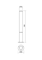 Sloupkové svítidlo HINT ST100 LED 30W IP54 DG 3000K REDO 90277