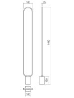 Stojací lampa ADO LAMP LED 24W 3000K SWH REDO 01-3061