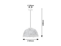 RATTAN E27 1x 25W IP20 černá RABALUX 72025