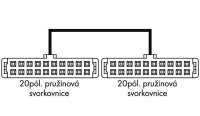 Systémový kabel, pro Schneider TSX, 16 binárních vstupů/výstupů