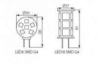 Kanlux 08952 LED6 SMD G4-WW          - Světelný zdroj LED
