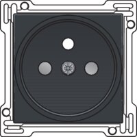 Kryt zásuvky 21mm s dětskou pojistkou-ANTHRACITE NIKO 122-66101