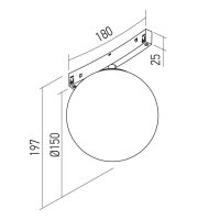 XNET DECORATIVE GLOBE for CURVED PROFILE