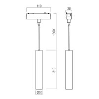XTINY MAGNETIC SUSP. DECORATIVE CYLINDER