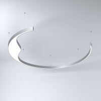 LED Svítidlo MI-MOON, 83W, 3000K, bez trafa, 24VDC, IP20, černá FPMI021-07NL0B