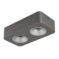 HANGARAU LED reflektor, hliník šedý tmav