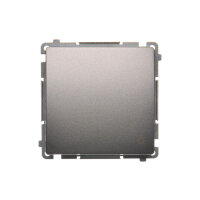 Ovladač zapínací SVĚTLO, řazení 1/0, 16AX, 250V~, Inox KONTAKT SIMON BMS1A.01/21