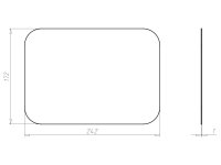 Víko ochrané 242x172x1 mm, do betonu KAISER 9916.06