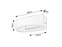 Fasádní svítidlo GERLA LED 9W 3000K RABALUX 77178