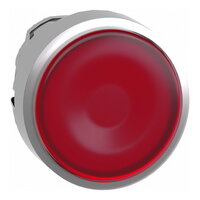 Ovládací hlavice stiskací prosvětlená, lícující rudá SCHNEIDER ZB4BW343