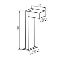 Zahradní svítidlo LEGINO GX53 50 B KANLUX 46391
