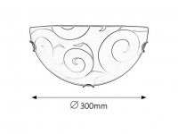 Harmony lux E27 1x 60W IP20 chrom RABALUX 3851