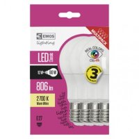 LED žárovka Classic A60 10W(60W) 806lm E27 WW Ra>95 4ks ZQ5147.4 Emos teplá bílá