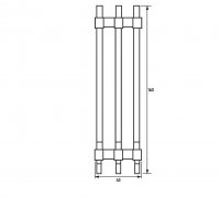 Lišta k propojení RVS 3.125.120 125mm odstup na DIN lištu, 3P DOEPKE 09920286