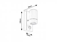 Medina GU10 1X 10W IP44 matná černá RABALUX 8834