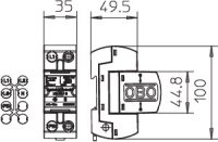 OBO MC 50-B VDE Svodič přepětí, typ 1, 1P, 50kA(10/350), 255V