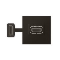 MOSAIC PŘEDKONEKTOROVANÁ ZÁSUVKA HDMI VERZE 2.0 2 MODULY ČERNÁ LEGRAND 079479L
