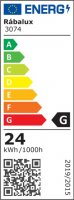 Lucas LED 24W IP20 bílá RABALUX 3074