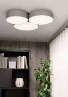 Stropní svítidlo BARBANO-Z LED-RGB/CCT šedá/bílá 3X7,5W IP20 EGLO 900855